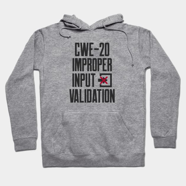 Secure Coding CWE-20 Improper Input Validation Hoodie by FSEstyle